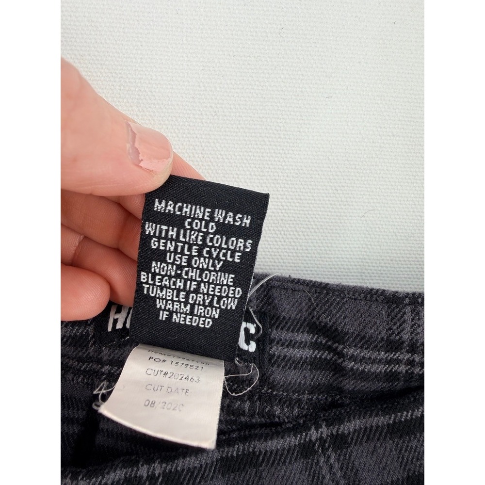 Hot Topic Plaid Mini Skirt w Suspenders Goth Grunge Y2K S - Picture 9 of 13